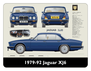 Jaguar XJ6 S3 1979-92 Mouse Mat